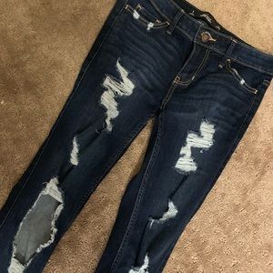 Hollister dipped skinny jeans